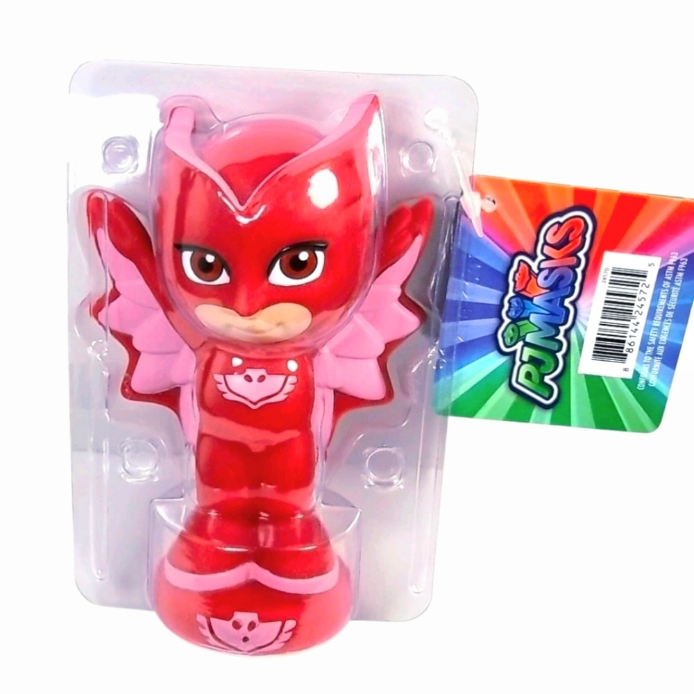NIP *PJ Masks 5" Bath Red Toy Water Squirter "The Owlette" Figure